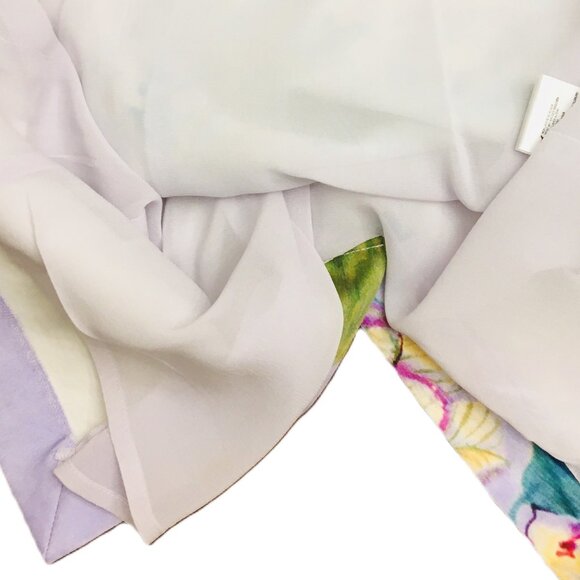 BluMarine Dress Italian Designer Floral Pleats Cotton Lined Women’s Size 42 US 6 - Picture 6 of 16